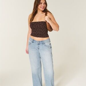 NWT Hollister Low-rise Y2K Light Wash Baggy Jeans Women’s 27W/Long